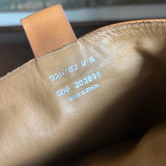 Cole Haan Camel Dallon Heeled Woven Braided Leather Pull In Boots, Sz 9, EUC - Picture 6 of 8